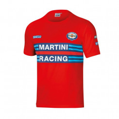 Meeste lühikeste varrukatega T-särk Sparco Martini Racing Red