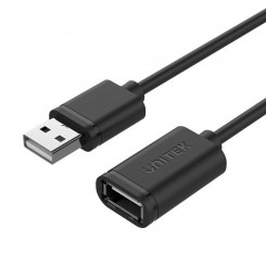 USB-кабель Unitek Y-C417GBK, вилка/розетка, черный, 3 м