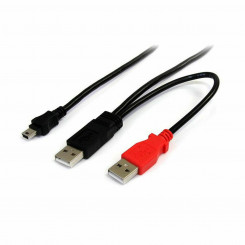 Кабель USB 2.0 A — Mini USB B Startech USB2HABMY6           Красный Чёрный