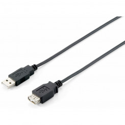 USB Pikendusjuhe Equip 128852 Must 5 m