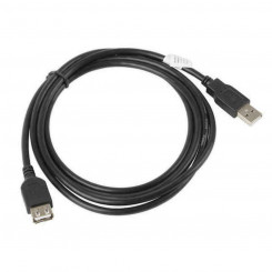 USB Pikendusjuhe Lanberg CA-USBE-10CC-0018-BK Isaspistik/Pistikupesa Must 1,8 m (Renoveeritud A)