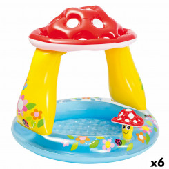 Inflatable Paddling Pool for Children Intex Awning Mushrooms 102 x 89 x 102 cm 45 L (6 Units)