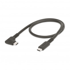 USB-C-kaabel Startech RUSB31CC50CMBR Must 50 cm