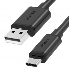 USB-C-kaabel-USB Unitek Y-C480BK Valge 25 cm
