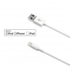 USB to Lightning Cable Celly USBLIGHT 1 m White