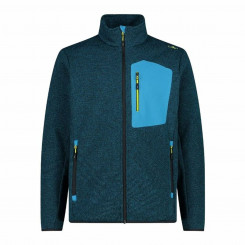 Sweatshirt without hood, Men's Campagnolo Knit Tech Blue