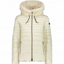 Женская спортивная куртка Campagnolo короткая с подкладкой теплого белого цвета