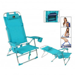 Beach chair Aluminum Blue (74 x 61 x 31 cm)