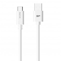 USB-C cable-USB Silicon Power SP1M0ASYLK10AC1W White 1 m
