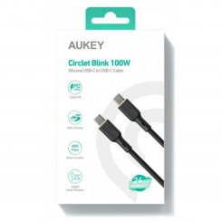 USB-C-kaabel Aukey CB-SCC102 Must 1,8 m