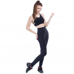 Women's sports leggings Divinas Apple Skin Happy Dance 2342ATC Black