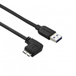 USB-kaabel-mikro USB Startech USB3AU50CMLS 0,5 m Must
