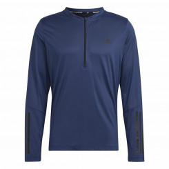 Adidas Training 1/4-Zip Men's Long Sleeve T-Shirt Navy Blue