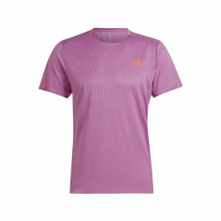 Lühikeste varrukatega T-särk, meeste Adidas Adizero Speed Tume roosa