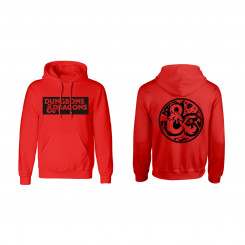 Dressipluus kapuutsiga, meeste ja naiste Dungeons & Dragons Logo Punane