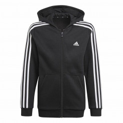 Girls' hooded sweatshirt Adidas Essentials Black