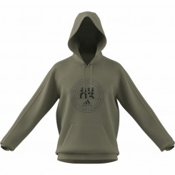 Sweatshirt with hood, men's Adidas Emblem Graphic Dark Grey