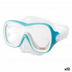 Snorkeling Mask Intex Wave Rider Blue (12 Units)