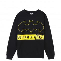 Sweatshirt without hood, men's and women's Batman Black