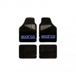 Set of car floor mats Sparco SPC1901 Universal Black/Blue (4 pcs)
