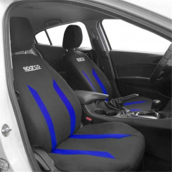 Set of seat covers Sparco Sabbia Black/Blue