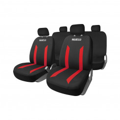 Set of seat covers Sparco Sabbia Black/Red