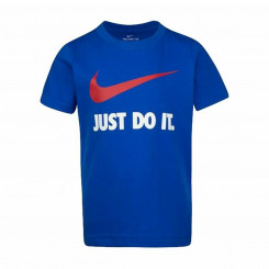 Kids Short Sleeve T-Shirt Nike NKB Swoosh Blue