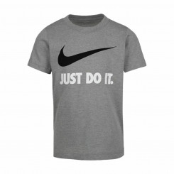 Детская футболка с коротким рукавом Nike NKB Swoosh Dark Grey