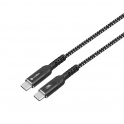 USB-C-kaabel CoolBox COO-CAB-UC-60W 1,2 m Must Must/Hall