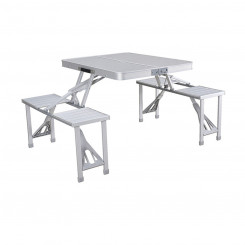 Picnic table Marbueno Aluminum Gray 136 x 67 x 85 cm