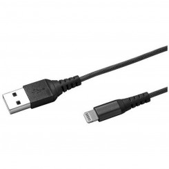 USB-Lightning Kaabel Celly USBLIGHTNYL25BK Must 25 cm