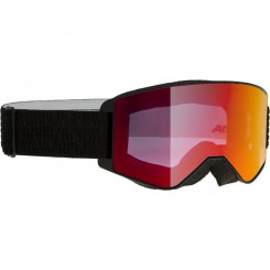 Ski goggles Alpina Narkoja Black Orange Mirror Plastic