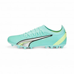 Adult Football Boots Puma Ultimate Mg Electric Turquoise Blue Unisex