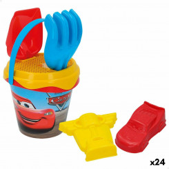Set of beach toys Cars Ø 14 cm (24 Units)