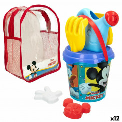 Set of beach toys Mickey Mouse Ø 18 cm polypropylene (12 Units)