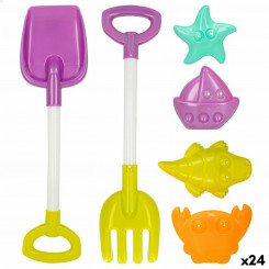 Set of beach toys Colorbaby 39 cm (24 Units)