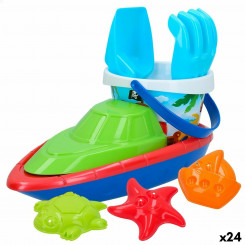 Set of beach toys Colorbaby 8 Pieces, parts Ship polypropylene (24 Units)