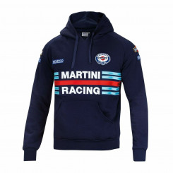 Sparco Martini Racing Синяя мужская толстовка с капюшоном