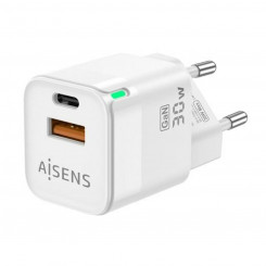 USB cable Aisens ASCH-30W2P004-W White