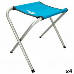 Folding Seat Active Blue Camping 30 x 37 x 40 cm (4 Units)