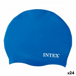 Swimming cap Intex One size Silicone (24 Units)