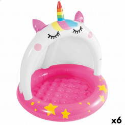 Inflatable children's pool Intex Cat Unicorn 101 x 102 x 102 cm (6 Units)