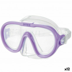 Snorkeling mask Intex Sea Scan Purple (12 Units)