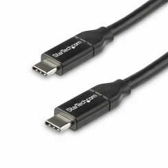 USB-C-kaabel Startech USB2C5C50CM Valge Must 50 cm