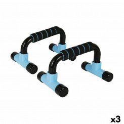 Support for push-ups LongFit Sport Blue Black (3 Units)