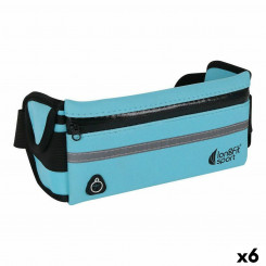 Поясная сумка для бега с выходом для наушников LongFit Sport Longfit sport Blue (6 шт.)