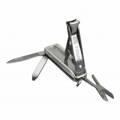 Pocket knife True Nailclip tu215k Nail pliers 6 in one Silver