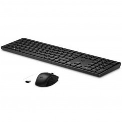 Клавиатура и беспроводная мышь HP 4R009AA, испанский Qwerty, черный