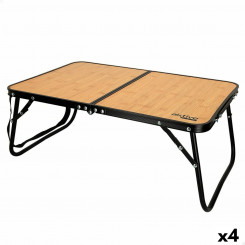 Folding folding table Active Camping Bamboo 60 x 25 x 40 cm (4 Units)