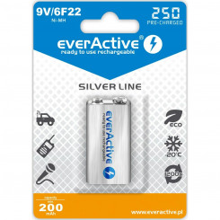 Аккумуляторные батареи EverActive EVHRL22-250 6F22 200 мАч 9 В